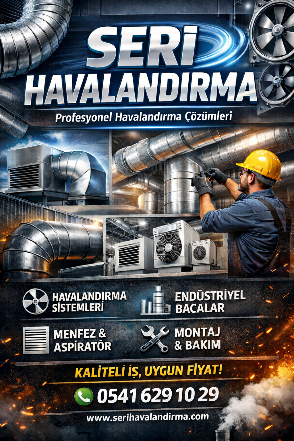 havalandırma - endüstriyel Havalandırma Projesi | Seri Havalandırma
